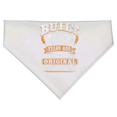 70 Year Old Funny Birthday Saying 70th Birthday Gift USA-Made Doggie Bandana