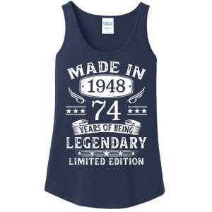 74 Years Old Made In 1948 Shirt 74th Birthday Gift Ladies Essential Tank