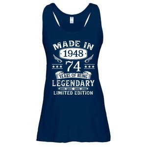 74 Years Old Made In 1948 Shirt 74th Birthday Gift Ladies Essential Flowy Tank