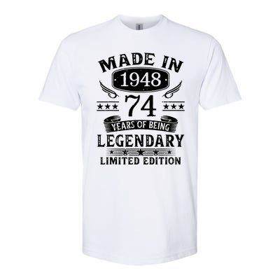 74 Years Old Made In 1948 Shirt 74th Birthday Gift Softstyle® CVC T-Shirt