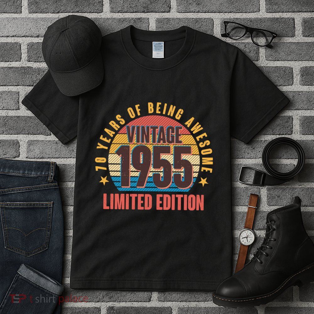 70 Years Of Being Awesome 1955 Limited Edition Vintage Retro Tall T-Shirt