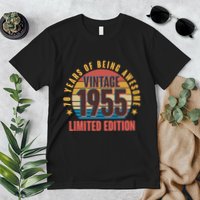 70 Years Of Being Awesome 1955 Limited Edition Vintage Retro Premium T-Shirt