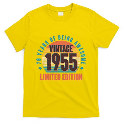 70 Years Of Being Awesome 1955 Limited Edition Vintage Retro T-Shirt