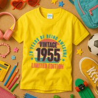 70 Years Of Being Awesome 1955 Limited Edition Vintage Retro Kids T-Shirt