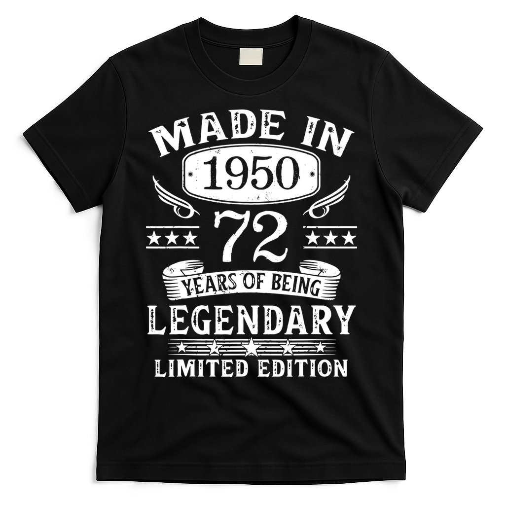 72 Years Old Made In 1950 Shirt 72nd Birthday Gift T-Shirt