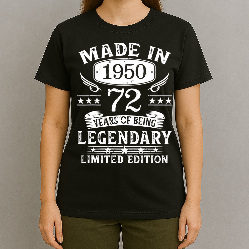 72 Years Old Made In 1950 Shirt 72nd Birthday Gift T-Shirt