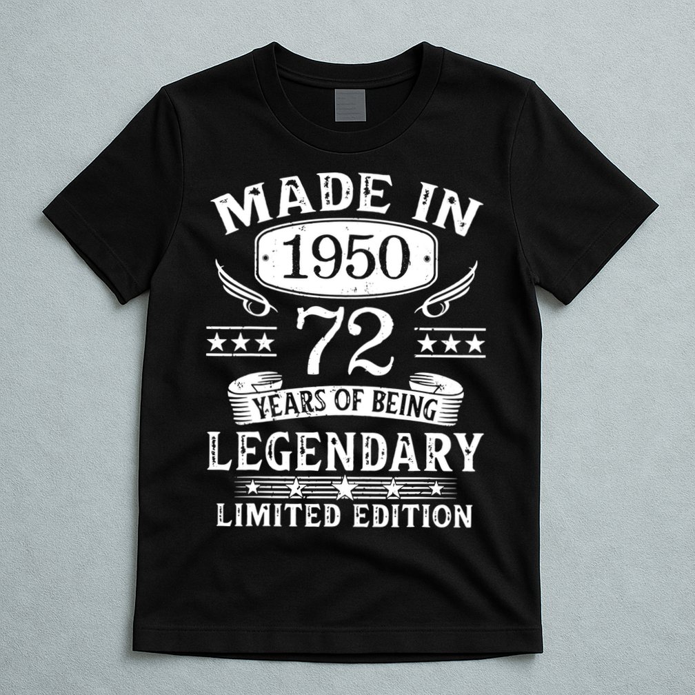 72 Years Old Made In 1950 Shirt 72nd Birthday Gift T-Shirt