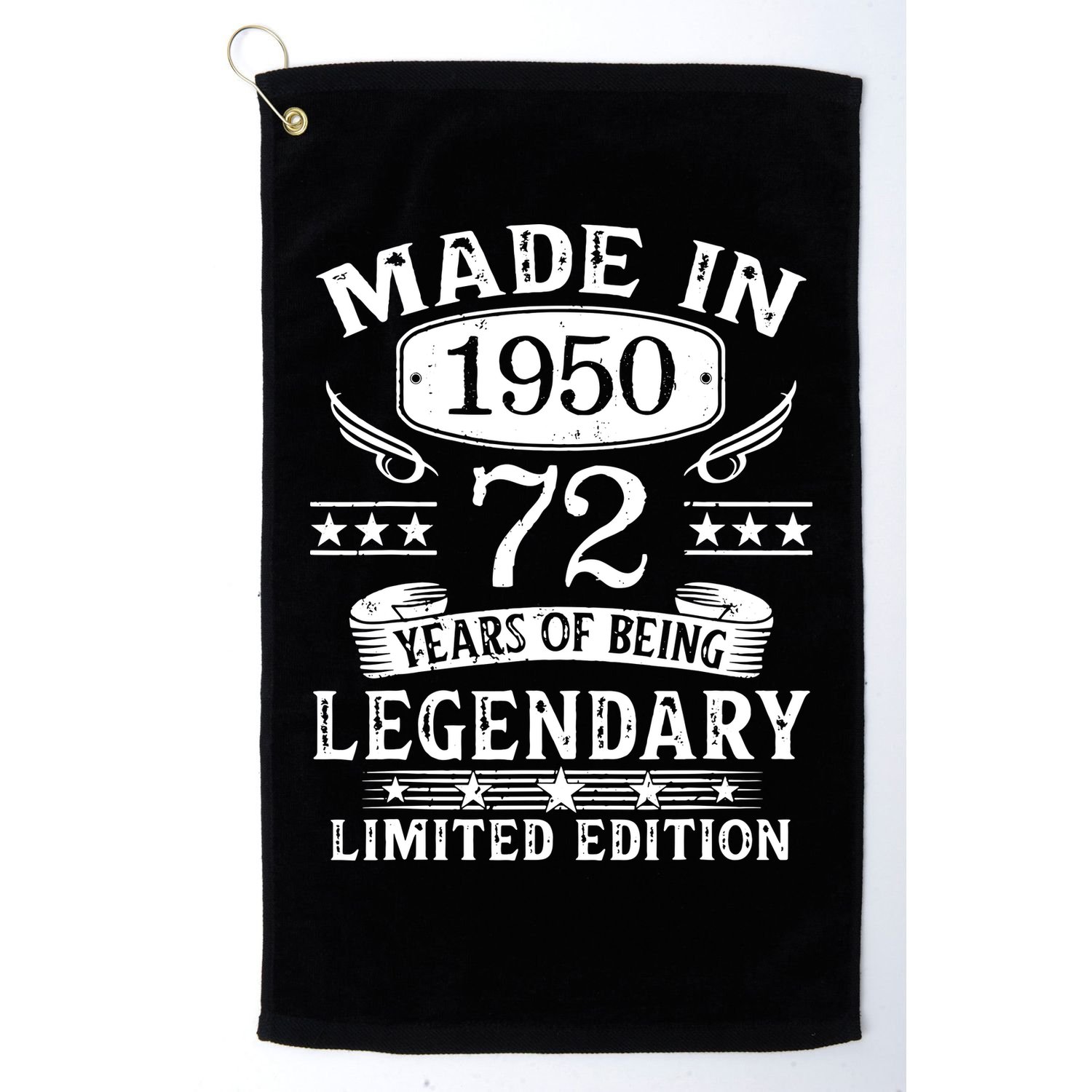 72 Years Old Made In 1950 Shirt 72nd Birthday Gift Golf Towel
