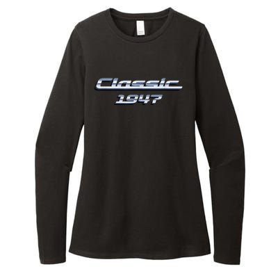 76 Year Old: Vintage Classic Car 1947 76th Birthday Womens CVC Long Sleeve Shirt