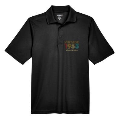 70 Years Old Vintage 1953 Limited Edition 70th Birthday Men's Origin Performance Piqué Polo