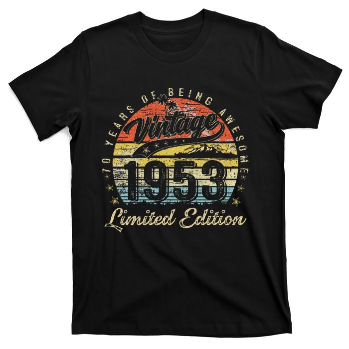 70 Year Old Gifts Vintage 1953 Limited Edition 70th Birthday T-Shirt