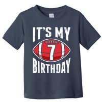 7 Years Old American Football 7th Birthday Boy Retro Style Toddler T-Shirt