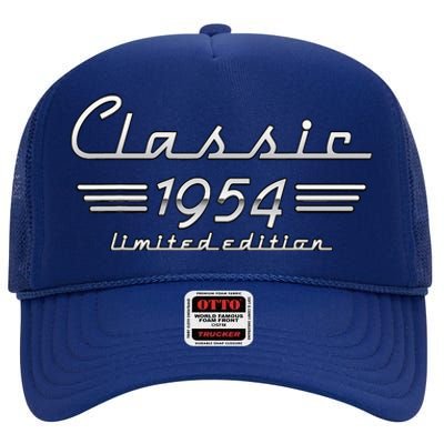 70 Year Old Gift Classic 1954 Limited Edition 70th Birthday High Crown Mesh Back Trucker Hat