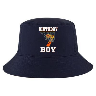 7 Years Old Basketball Boy 7th Birthday Party Celebration Cool Comfort Performance Bucket Hat