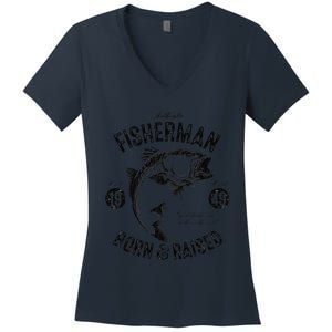 74 Year Old Fisherman Fishing 1949 74th Birthday Gift Women's V-Neck T-Shirt