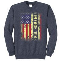 75 Year Old Gifts Vintage 1948 American Flag 75th Birthday Present Sweatshirt