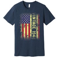 75 Year Old Gifts Vintage 1948 American Flag 75th Birthday Present Premium T-Shirt