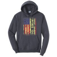 75 Year Old Gifts Vintage 1948 American Flag 75th Birthday Present Tall Hoodie