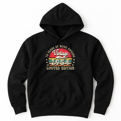 70 Year Old Vintage 1954 Limited Edition 70th Birthday Hoodie