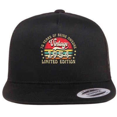 70 Year Old Vintage 1954 Limited Edition 70th Birthday Flatbill Hat