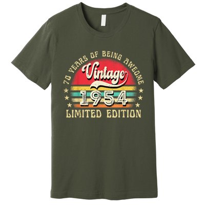 70 Year Old Vintage 1954 Limited Edition 70th Birthday Premium T-Shirt