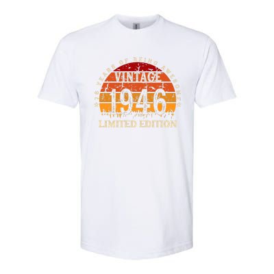 76 Year Old Gifts Retro Vintage 1946 Limited Edition 76th Birthday Softstyle CVC T-Shirt