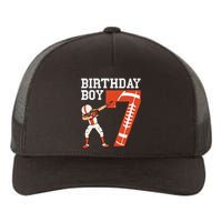 7 Years Old Boy Football Player 7th Football Birthday Yupoong Adult 5-Panel Trucker Hat