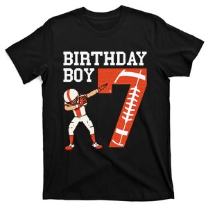 7 Years Old Boy Football Player 7th Football Birthday T-Shirt