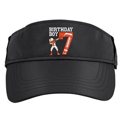 7 Years Old Boy Football Player 7th Football Birthday Adult Drive Performance Visor