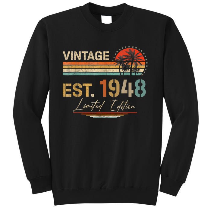 75 Years Old Gifts Born In 1948 Vintage 75th Birthday Retro Sweatshirt