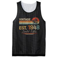 75 Years Old Gifts Born In 1948 Vintage 75th Birthday Retro Mesh Reversible Basketball Jersey Tank