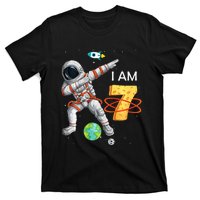 7 Years Old Birthday Astronaut Space 7th Bday T-Shirt