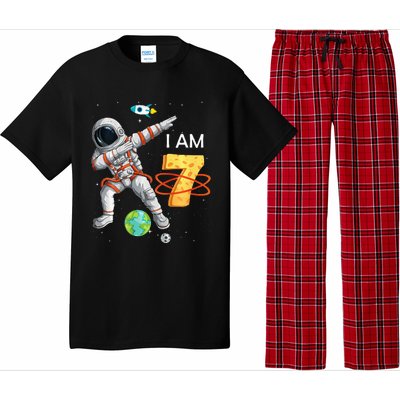 7 Years Old Birthday Astronaut Space 7th Bday Pajama Set