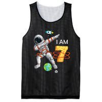 7 Years Old Birthday Astronaut Space 7th Bday Mesh Reversible Basketball Jersey Tank