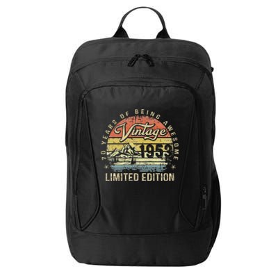 70 Year Old Gifts Vintage 1953 Limited Edition 70th Birthday Love City Backpack