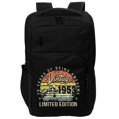 70 Year Old Gifts Vintage 1953 Limited Edition 70th Birthday Love Impact Tech Backpack