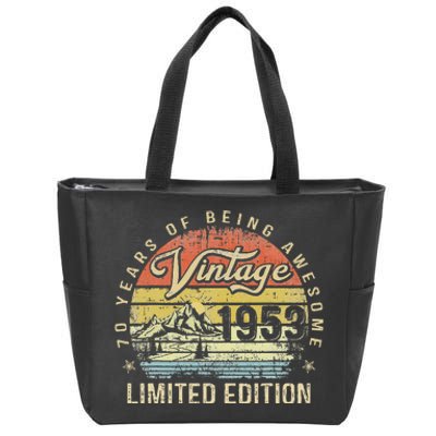 70 Year Old Gifts Vintage 1953 Limited Edition 70th Birthday Love Zip Tote Bag