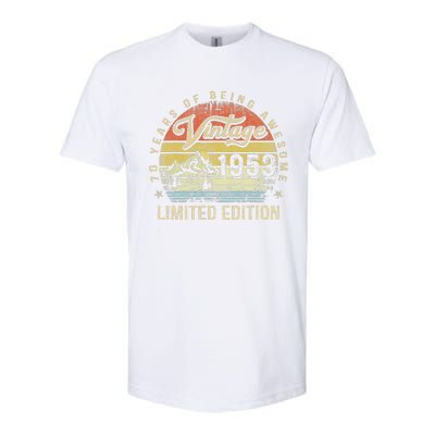 70 Year Old Gifts Vintage 1953 Limited Edition 70th Birthday Love Softstyle CVC T-Shirt