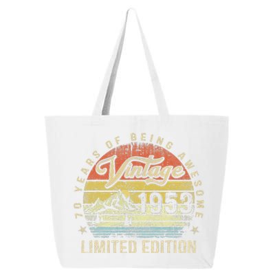 70 Year Old Gifts Vintage 1953 Limited Edition 70th Birthday Love 25L Jumbo Tote