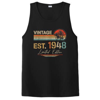 75 Years Old Gifts Born In 1948 Vintage 75th Birthday Present Retro PosiCharge Competitor Tank