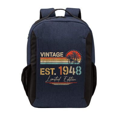 75 Years Old Gifts Born In 1948 Vintage 75th Birthday Present Retro Vector Backpack