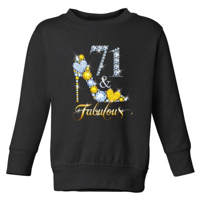 71 years old It's my Birthday 71th Birthday Diamond Crown Toddler Sweatshirt