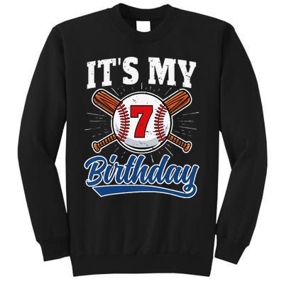  7 Years Old Baseball Player 7th Birthday Party   Sweatshirt