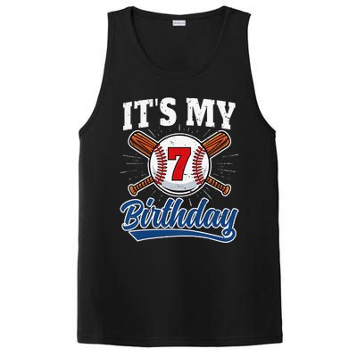  7 Years Old Baseball Player 7th Birthday Party   PosiCharge Competitor Tank