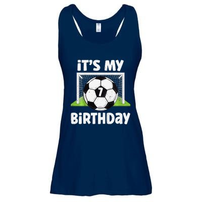 7 Years Old Soccer 7th Birthday Player Bday Party Ladies Essential Flowy Tank