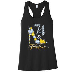 74 years old It's my Birthday 74th Birthday Diamond Crown Women's Racerback Tank