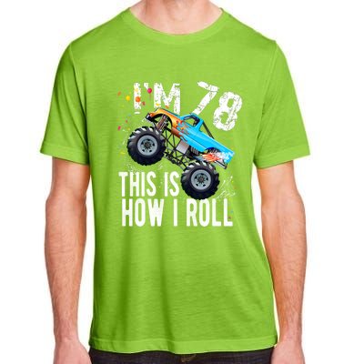 78 Year Old Gift Cool 78th Birthday Boy Gift For Monster Truck Car Lovers Adult ChromaSoft Performance T-Shirt