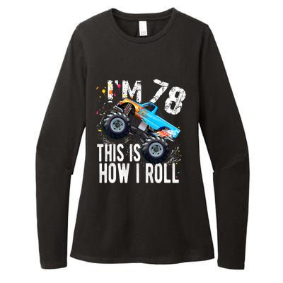 78 Year Old Gift Cool 78th Birthday Boy Gift For Monster Truck Car Lovers Womens CVC Long Sleeve Shirt