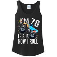 78 Year Old Gift Cool 78th Birthday Boy Gift For Monster Truck Car Lovers Ladies Essential Tank