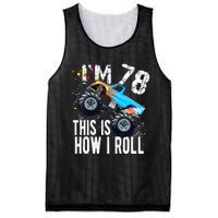 78 Year Old Gift Cool 78th Birthday Boy Gift For Monster Truck Car Lovers Mesh Reversible Basketball Jersey Tank